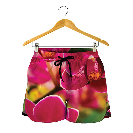 Cute Orchid Print Women's Shorts