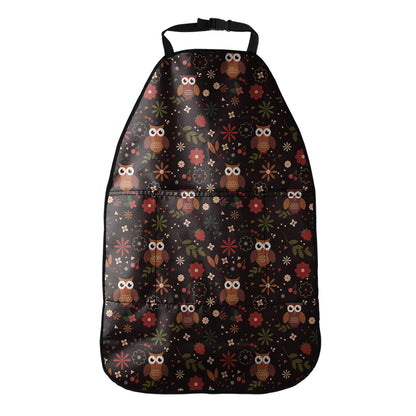 Cute Owl Print Car Seat Organizers