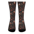Cute Owl Print Crew Socks