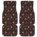 Cute Owl Print Front and Back Car Floor Mats
