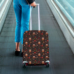 Cute Owl Print Luggage Cover