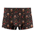 Cute Owl Print Men's Boxer Briefs