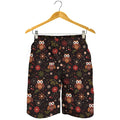 Cute Owl Print Men's Shorts
