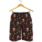 Cute Owl Print Men's Shorts