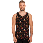 Cute Owl Print Men's Tank Top