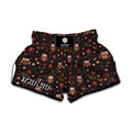 Cute Owl Print Muay Thai Boxing Shorts