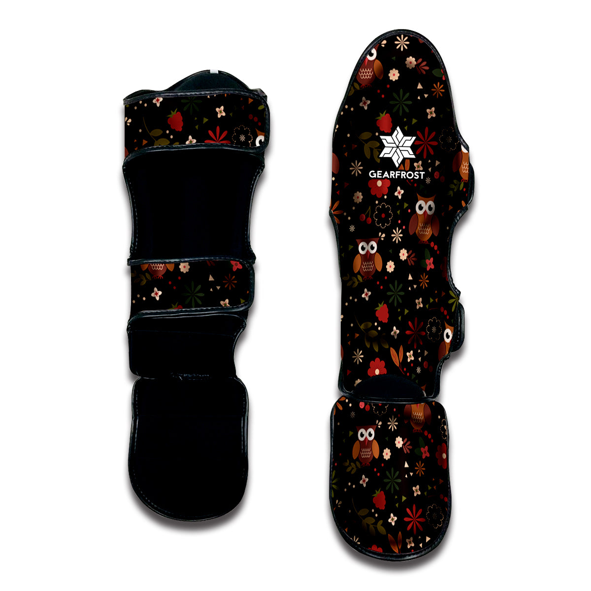 Cute Owl Print Muay Thai Shin Guard