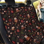 Cute Owl Print Pet Car Back Seat Cover
