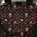 Cute Owl Print Pet Car Back Seat Cover