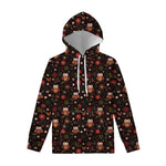Cute Owl Print Pullover Hoodie