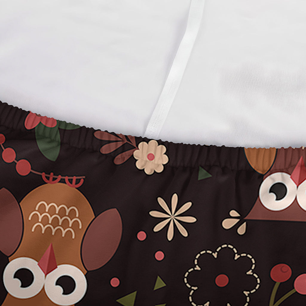 Cute Owl Print Sofa Cover