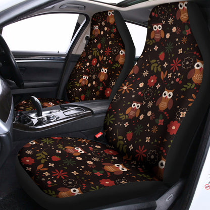 Cute Owl Print Universal Fit Car Seat Covers