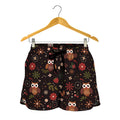 Cute Owl Print Women's Shorts