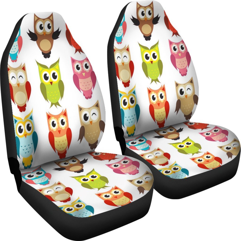 Cute Owl Universal Fit Car Seat Covers GearFrost