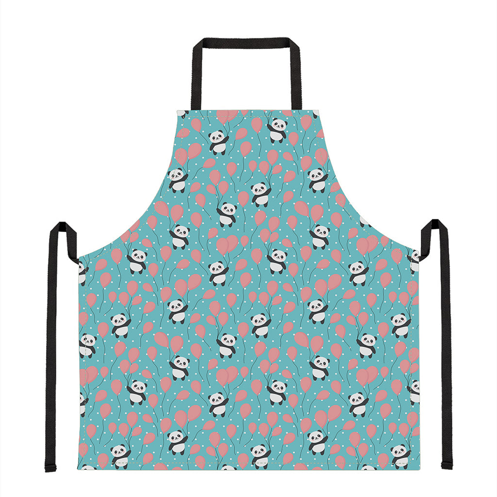 Cute Panda And Balloon Pattern Print Apron