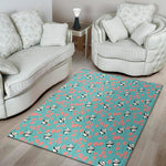 Cute Panda And Balloon Pattern Print Area Rug