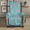 Cute Panda And Balloon Pattern Print Armchair Protector