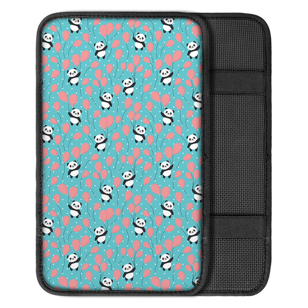 Cute Panda And Balloon Pattern Print Car Center Console Cover