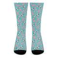 Cute Panda And Balloon Pattern Print Crew Socks