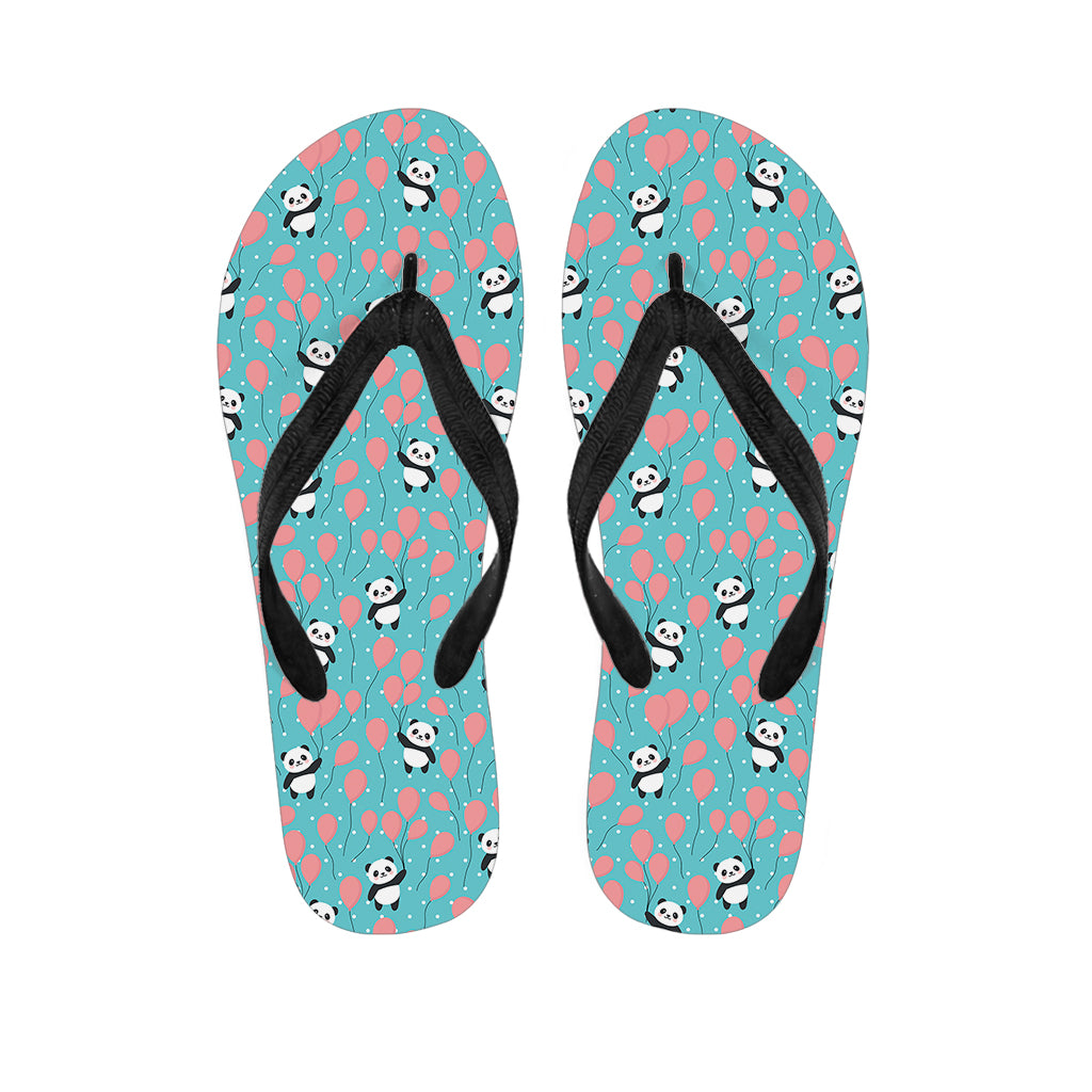 Cute Panda And Balloon Pattern Print Flip Flops