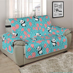 Cute Panda And Balloon Pattern Print Half Sofa Protector