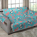 Cute Panda And Balloon Pattern Print Loveseat Protector