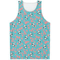 Cute Panda And Balloon Pattern Print Men's Tank Top