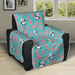 Cute Panda And Balloon Pattern Print Recliner Protector