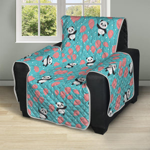 Cute Panda And Balloon Pattern Print Recliner Protector