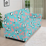 Cute Panda And Balloon Pattern Print Sofa Cover