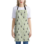 Cute Panda And Bamboo Pattern Print Apron