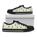 Cute Panda And Bamboo Pattern Print Black Low Top Sneakers