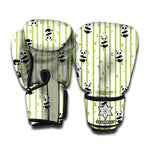 Cute Panda And Bamboo Pattern Print Boxing Gloves