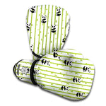 Cute Panda And Bamboo Pattern Print Boxing Gloves