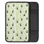 Cute Panda And Bamboo Pattern Print Car Center Console Cover