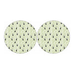 Cute Panda And Bamboo Pattern Print Car Coasters