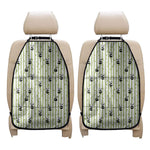 Cute Panda And Bamboo Pattern Print Car Seat Organizers