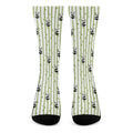 Cute Panda And Bamboo Pattern Print Crew Socks