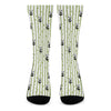 Cute Panda And Bamboo Pattern Print Crew Socks