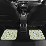 Cute Panda And Bamboo Pattern Print Front and Back Car Floor Mats