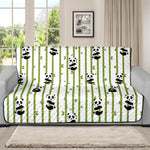 Cute Panda And Bamboo Pattern Print Futon Protector