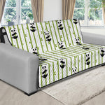 Cute Panda And Bamboo Pattern Print Futon Protector