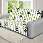 Cute Panda And Bamboo Pattern Print Futon Protector