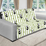 Cute Panda And Bamboo Pattern Print Futon Protector