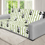 Cute Panda And Bamboo Pattern Print Futon Protector