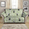 Cute Panda And Bamboo Pattern Print Loveseat Protector