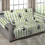 Cute Panda And Bamboo Pattern Print Loveseat Protector