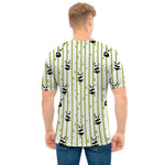 Cute Panda And Bamboo Pattern Print Men's T-Shirt