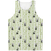 Cute Panda And Bamboo Pattern Print Men's Tank Top