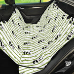 Cute Panda And Bamboo Pattern Print Pet Car Back Seat Cover